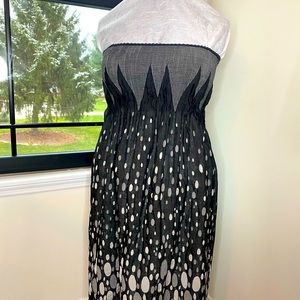 Ladies reversible Dress, black & gray. Unique one size